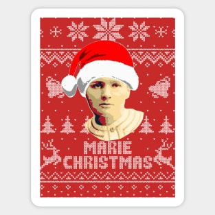 Marie Curie Marie Christmas Sticker